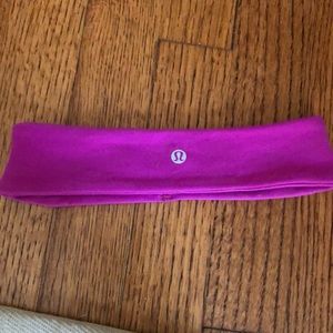 Pink Lulu Lemon Workout Headband
